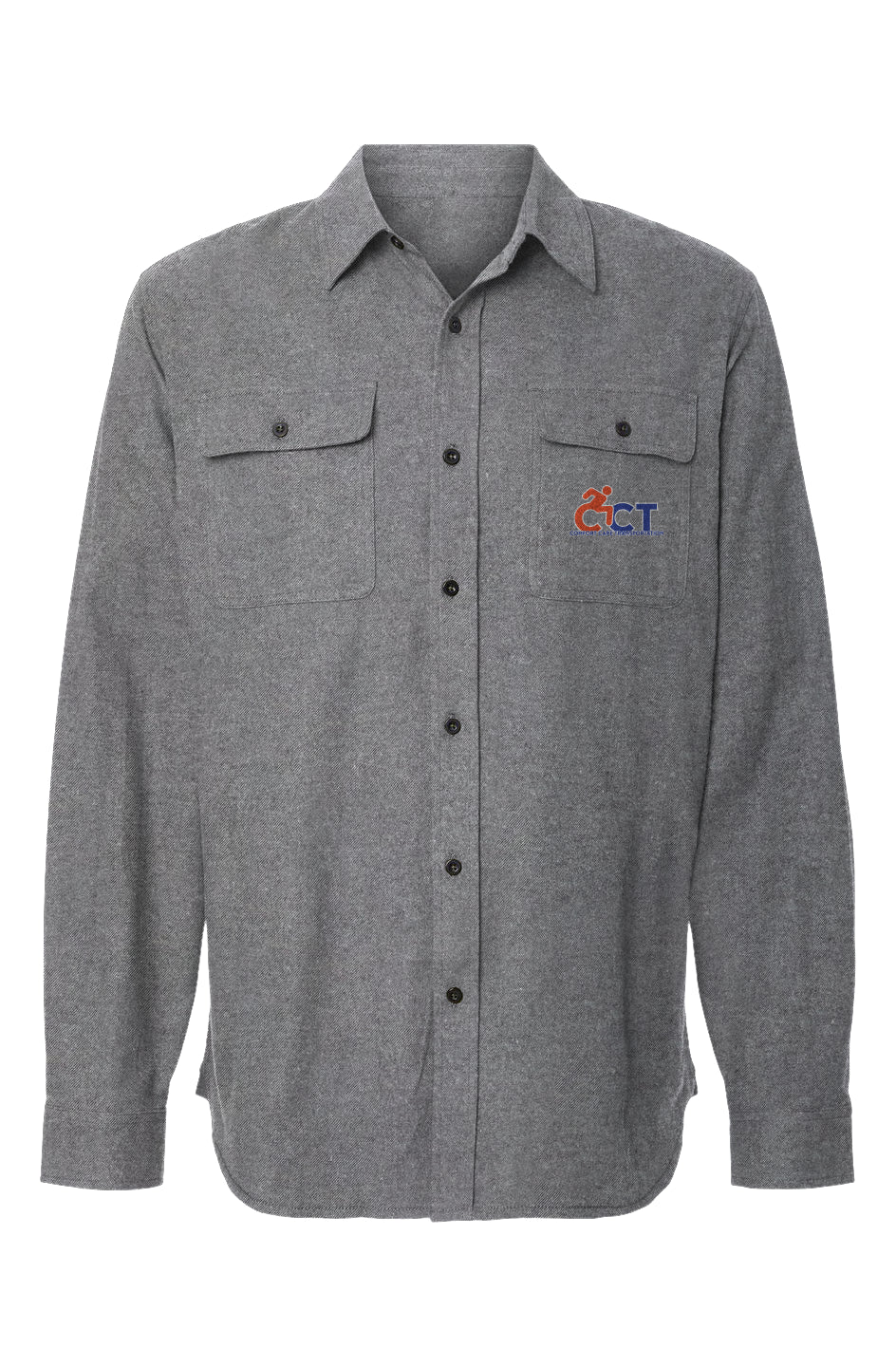 Comfort Care Transportation Solid Flannel Long Sleeve